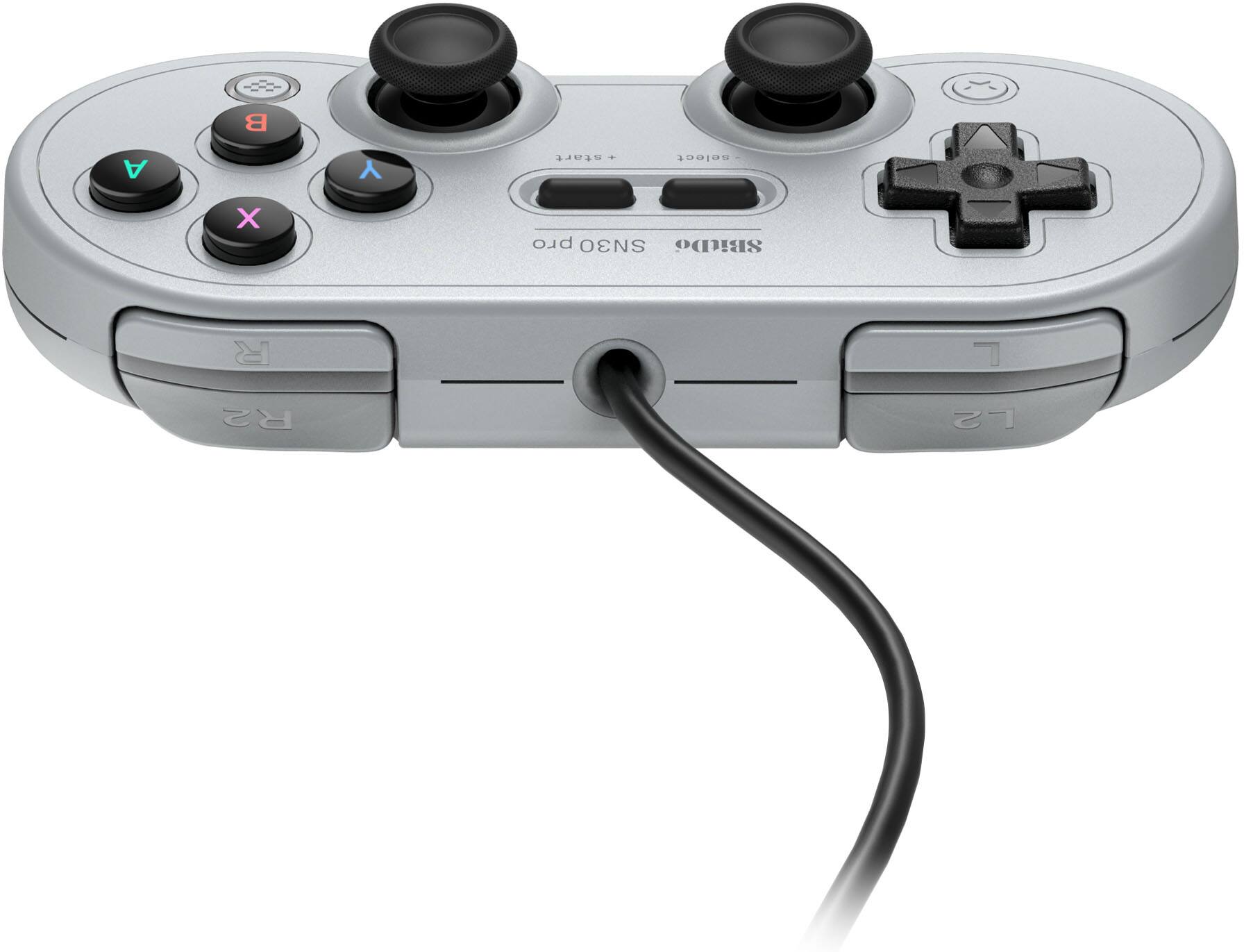 Alt View 12. 8BitDo - SN30 Pro USB Gamepad - Gray.