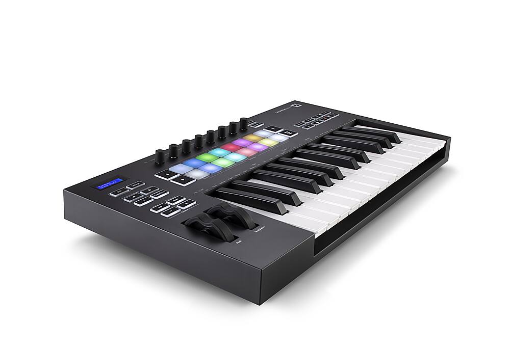 Left. Novation - Launchkey 25 [MK3] MIDI Controller - Black.