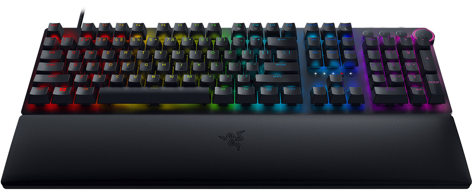 Razer Huntsman V2 Full Size Wired Optical Red Linear Switch Gaming Keyboard  with Chroma RGB Backlighting Black RZ03-03930200-R3U1 - Best Buy