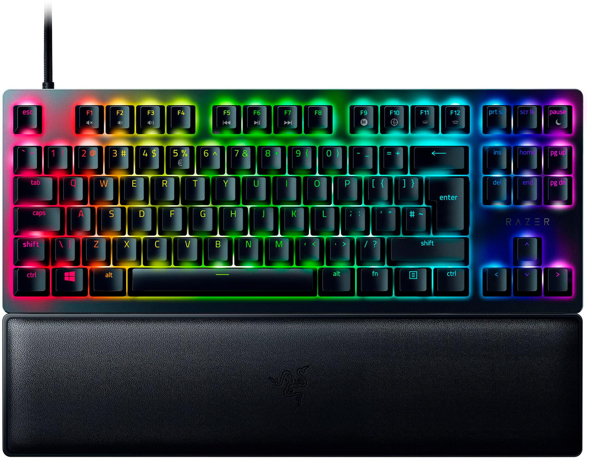 Razer Huntsman V2 TKL Wired Optical Purple Clicky Switch Gaming Keyboard  with Chroma RGB Backlighting Black RZ03-03940400-R3U1 - Best Buy