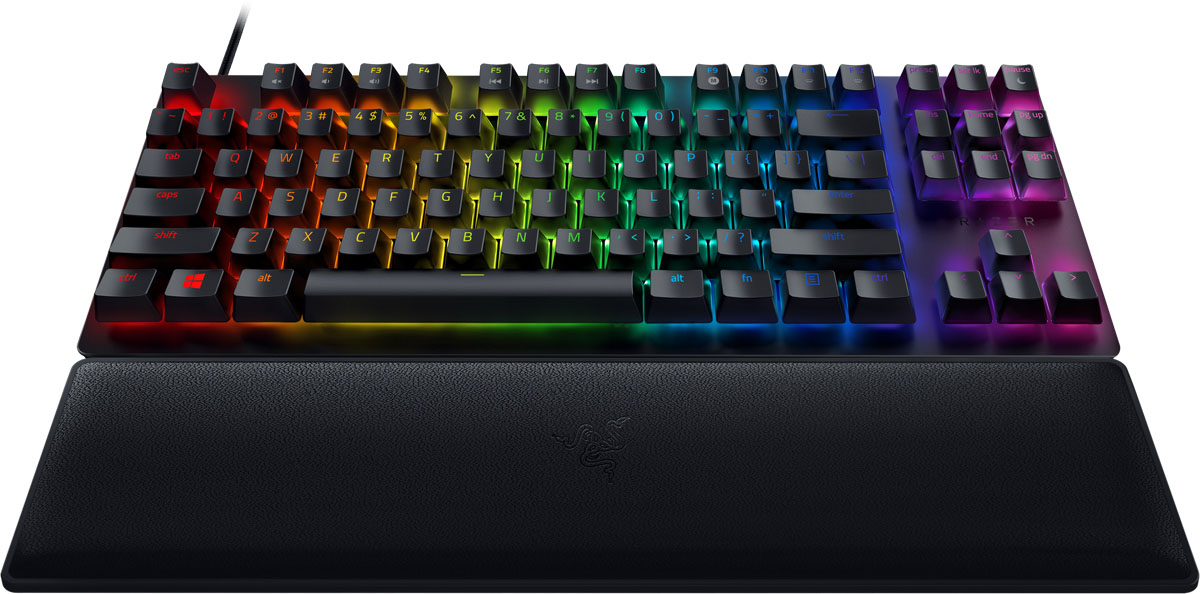 Razer Huntsman V2 Optical Gaming Keyboard: Fastest Linear Optical Switches  Gen-2 w/ Sound Dampeners and 8000Hz Polling Rate - Doubleshot PBT Keycaps -  Dedicated Media Keys (RZ03-03930200-R3U1) 