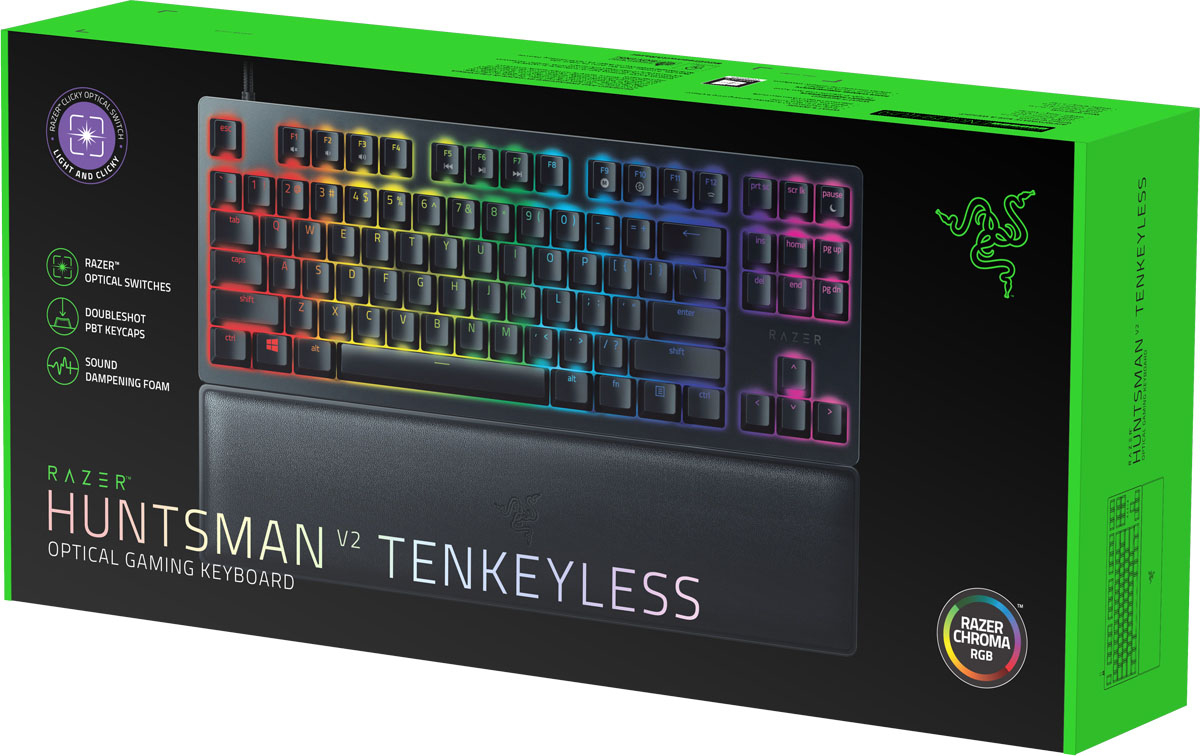 Buy Razer Huntsman V2 Tenkeyless - Linear Optical Switch - US - ESL Edition, Gaming Keyboards