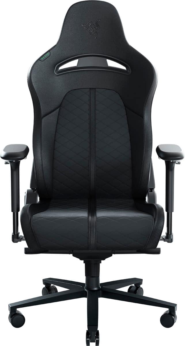 Front. Razer - Enki Gaming Chair for All-Day Comfort - Black.