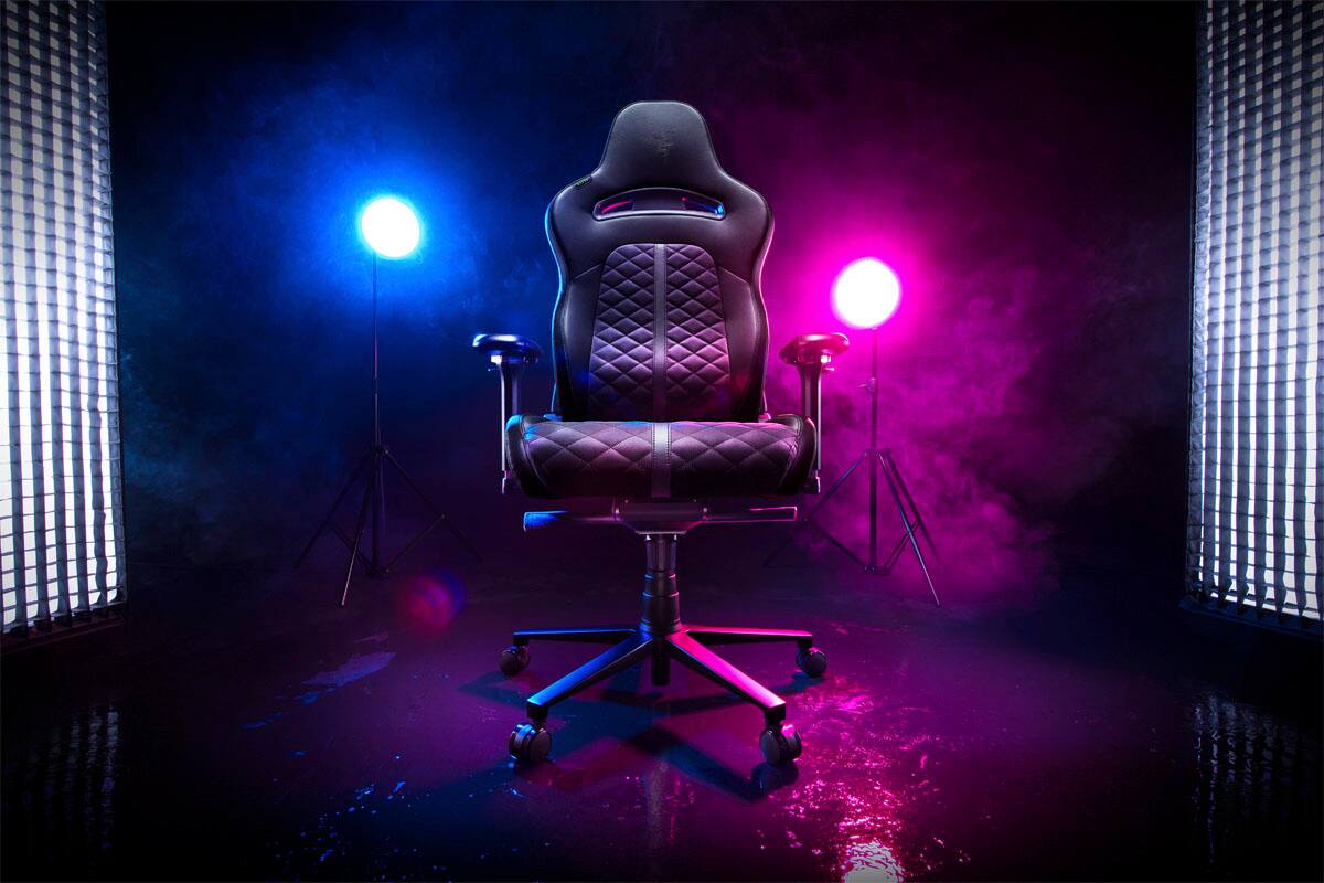 Alt View 17. Razer - Enki Gaming Chair for All-Day Comfort - Black.