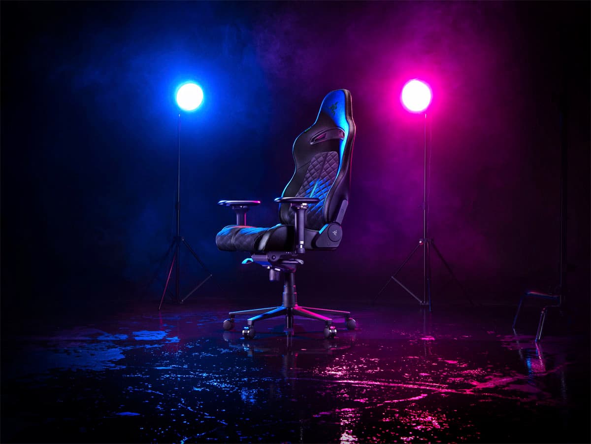 Alt View 18. Razer - Enki Gaming Chair for All-Day Comfort - Black.