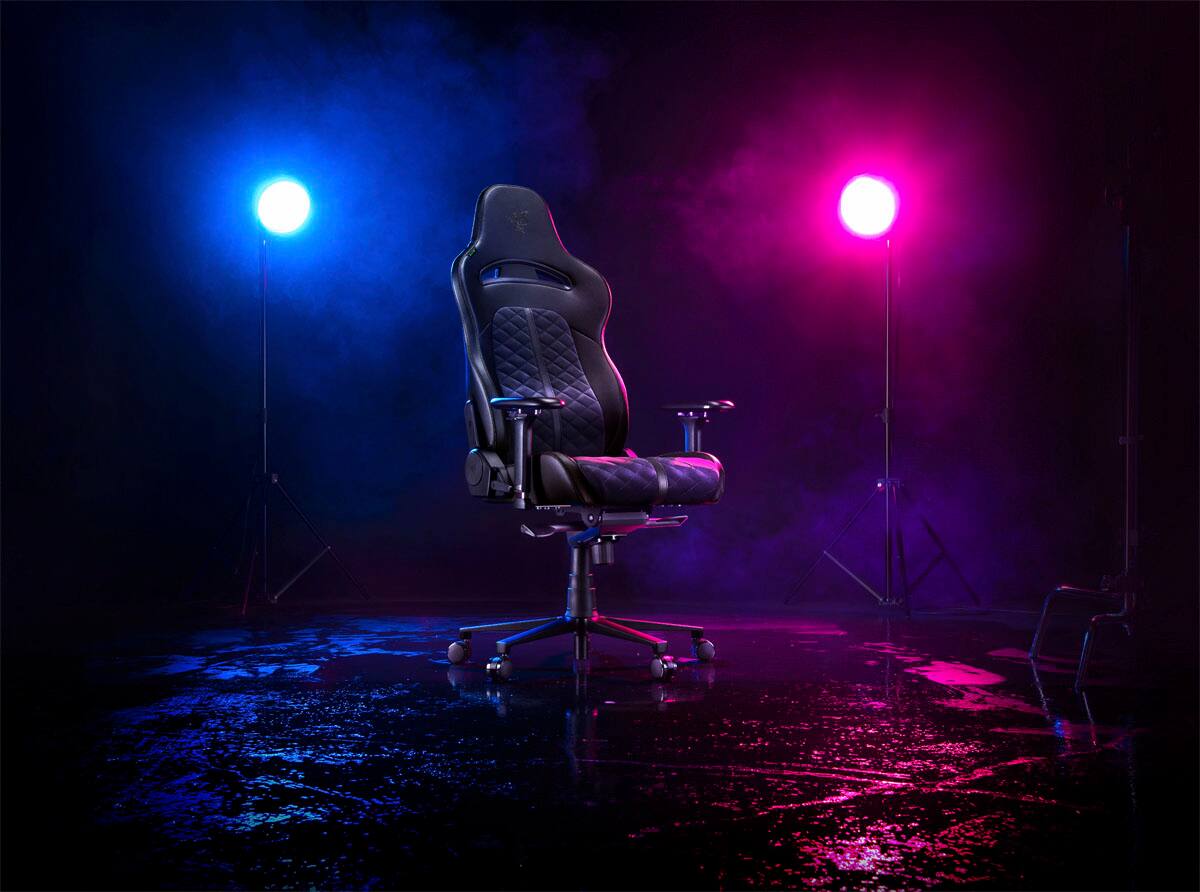Alt View 19. Razer - Enki Gaming Chair for All-Day Comfort - Black.