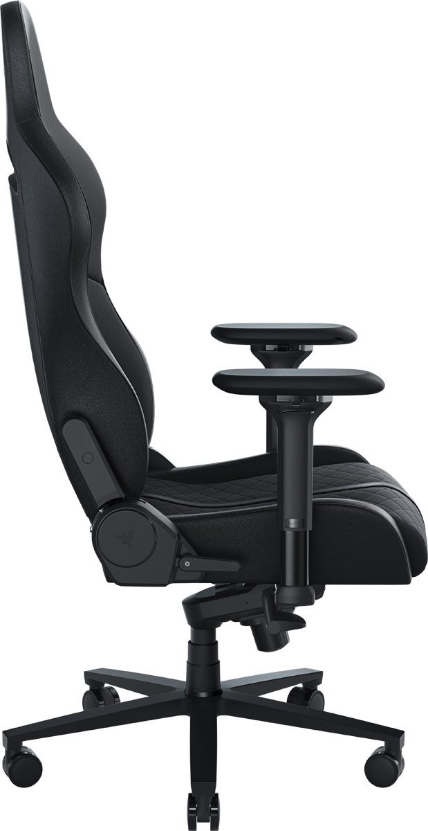 Left View: Razer - Enki Gaming Chair for All-Day Comfort - Black
