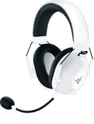 Razer - BlackShark V2 Pro Wireless THX Spatial Audio Gaming Headset for PC, PS5, PS4, Switch, Xbox X|S, and Xbox One - White - Front_Zoom