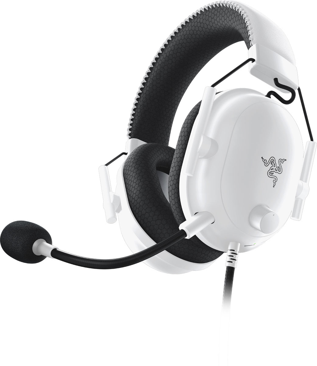 Razer BlackShark V2 X Wired Gaming Headset (White Edition) - JB Hi-Fi