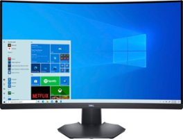Dell - Geek Squad Certified Refurbished S3222DGM 32" LED Curved QHD FreeSync Monitor - Black - Front_Zoom