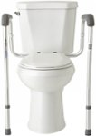 Front Zoom. Medline - Guardian Toilet Safety Rails, 300-lb. Weight Capacity, One Pair for One Toilet - Silver.