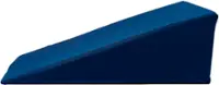 Angle. Medline - Lumbar Compressed Cushion - Blue.