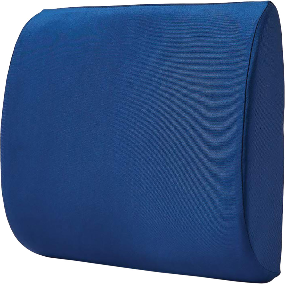 Medline Coccyx Cushion, Tilted to Restore Spine Curve, Open Tailbone Area  to Relieve Pressure, Mashine Washable Cover, Blue, 18 x 14 x 3.3 