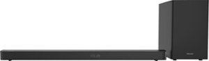 Hisense - 2.1-Channel Soundbar with Wireless Subwoofer - Black - Front_Zoom