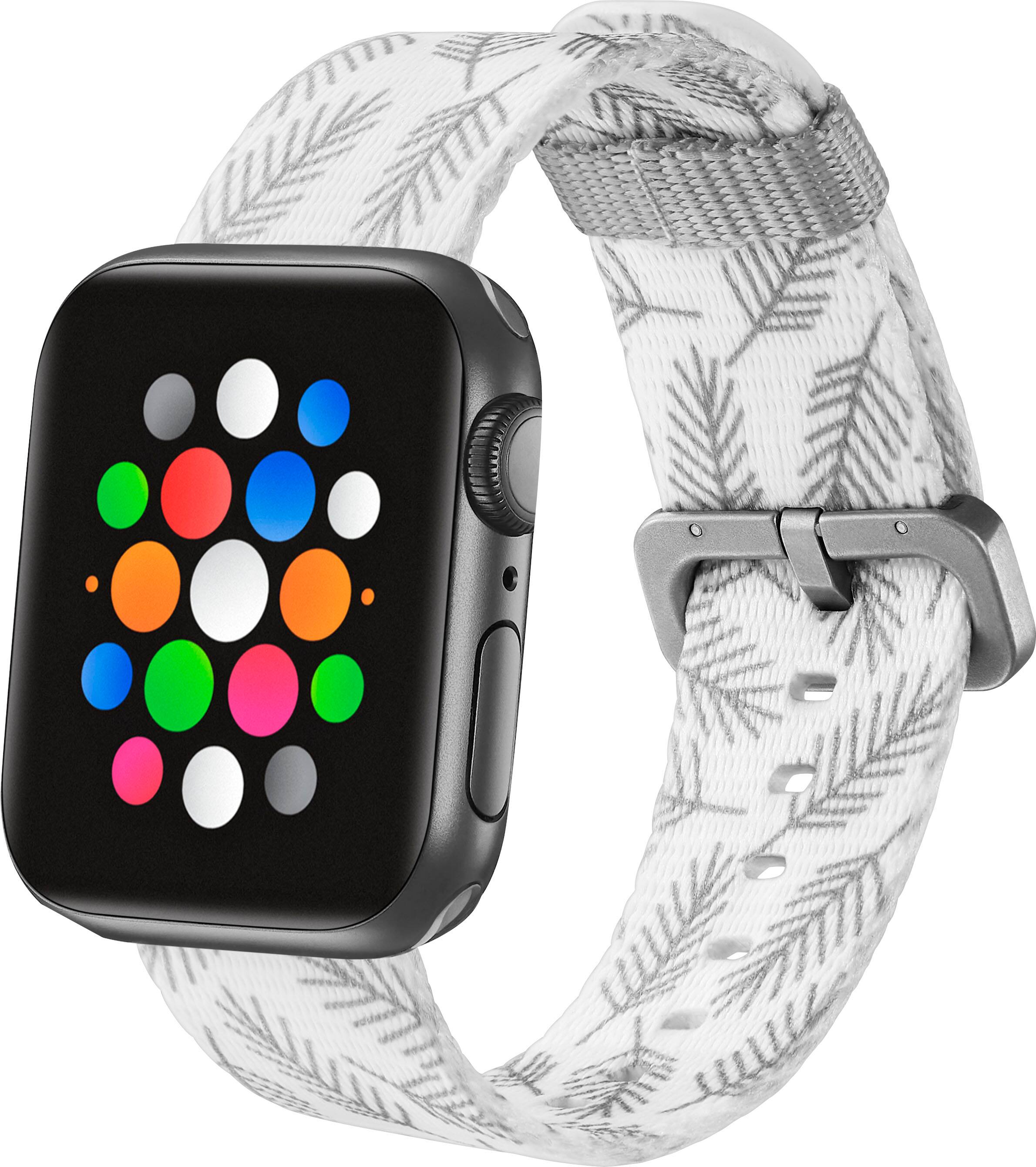 Left View: Modal™ - Nylon Watch Band for Apple Watch 38mm, 40mm, and 41mm - Pine Needle