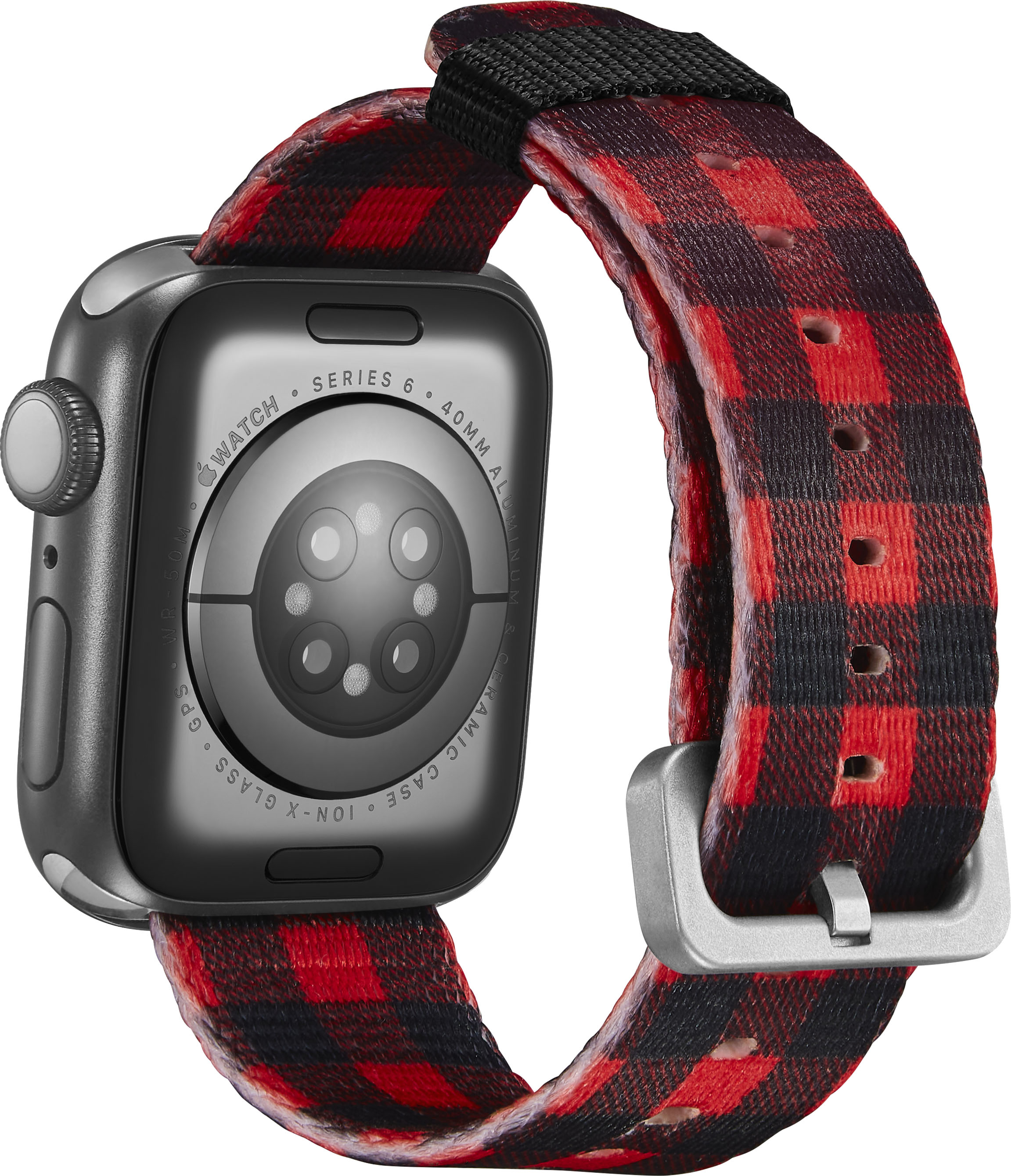 SomeLoops Dark Red Apple Watch Band Black / 38/40/41 S/M
