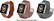 Left. Platinum™ - Leather & Metal Mesh Bands for Apple Watch 38mm, 40mm, 41mm and Apple Watch Series 8 41mm (3-Pack) - Copper Leather, Silver Mesh & Gold Mesh.