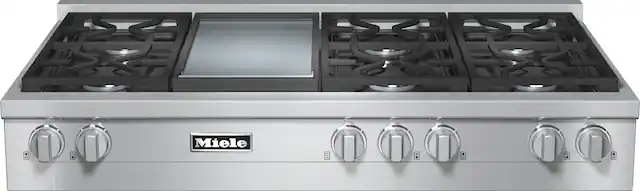 Front. Miele - Miele KMR1356-1G Rangetop.