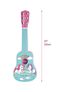 Lexibook - My First Wooden Guitar Unicorn –