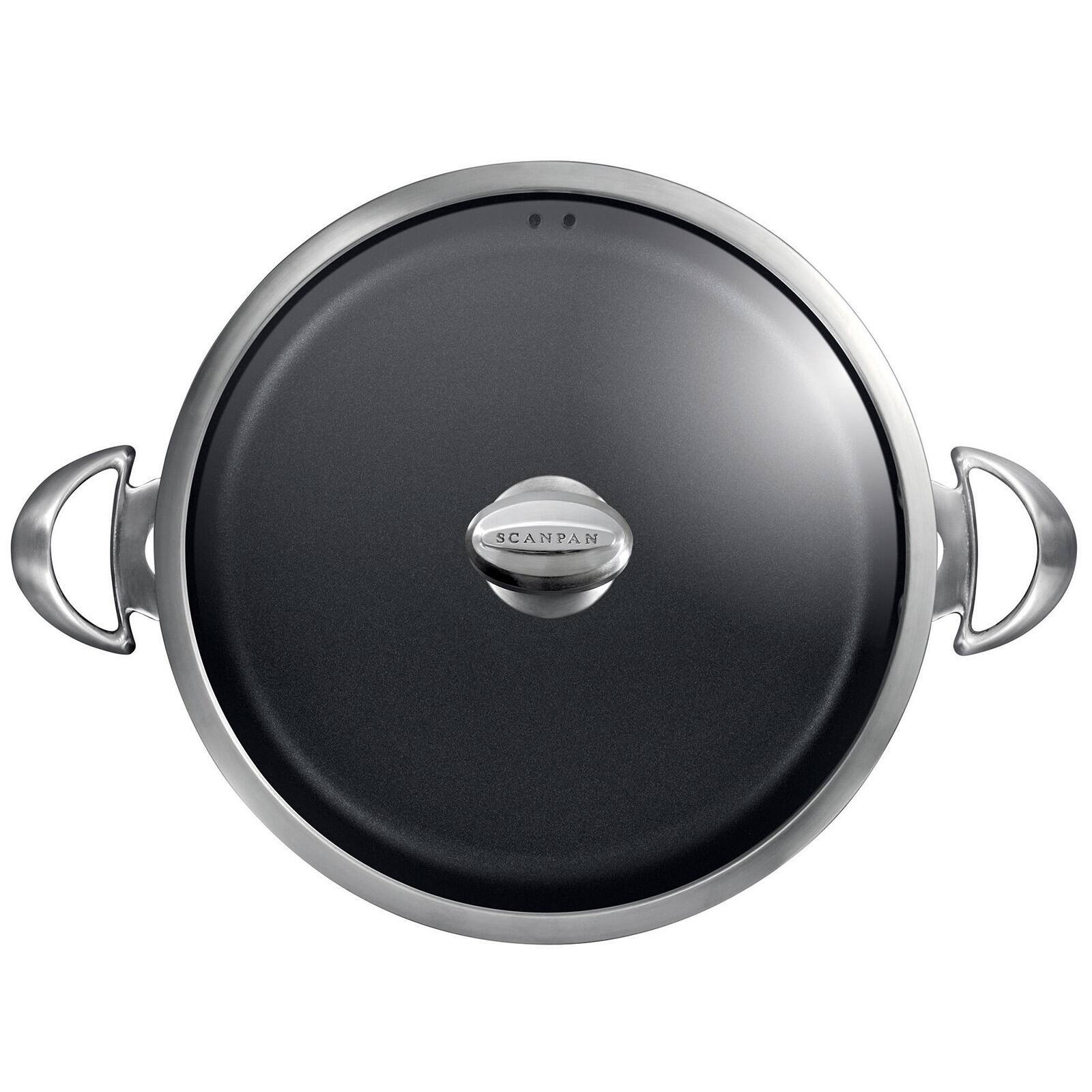 Alt View 1. Scanpan - Pro IQ 4.25 Quart Covered Chef Pan, 12.5 Inch - Black.