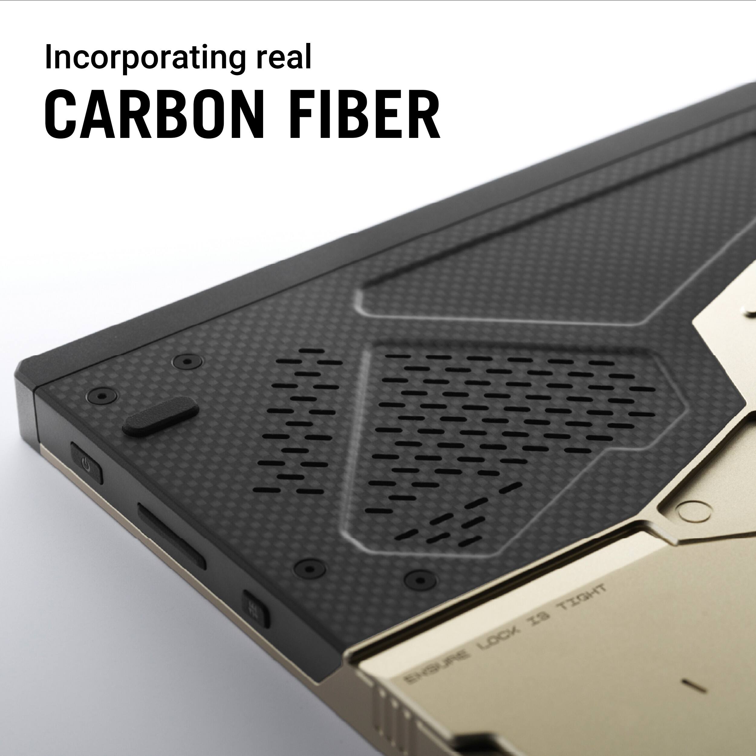 Incorporating real CARBON FIBER