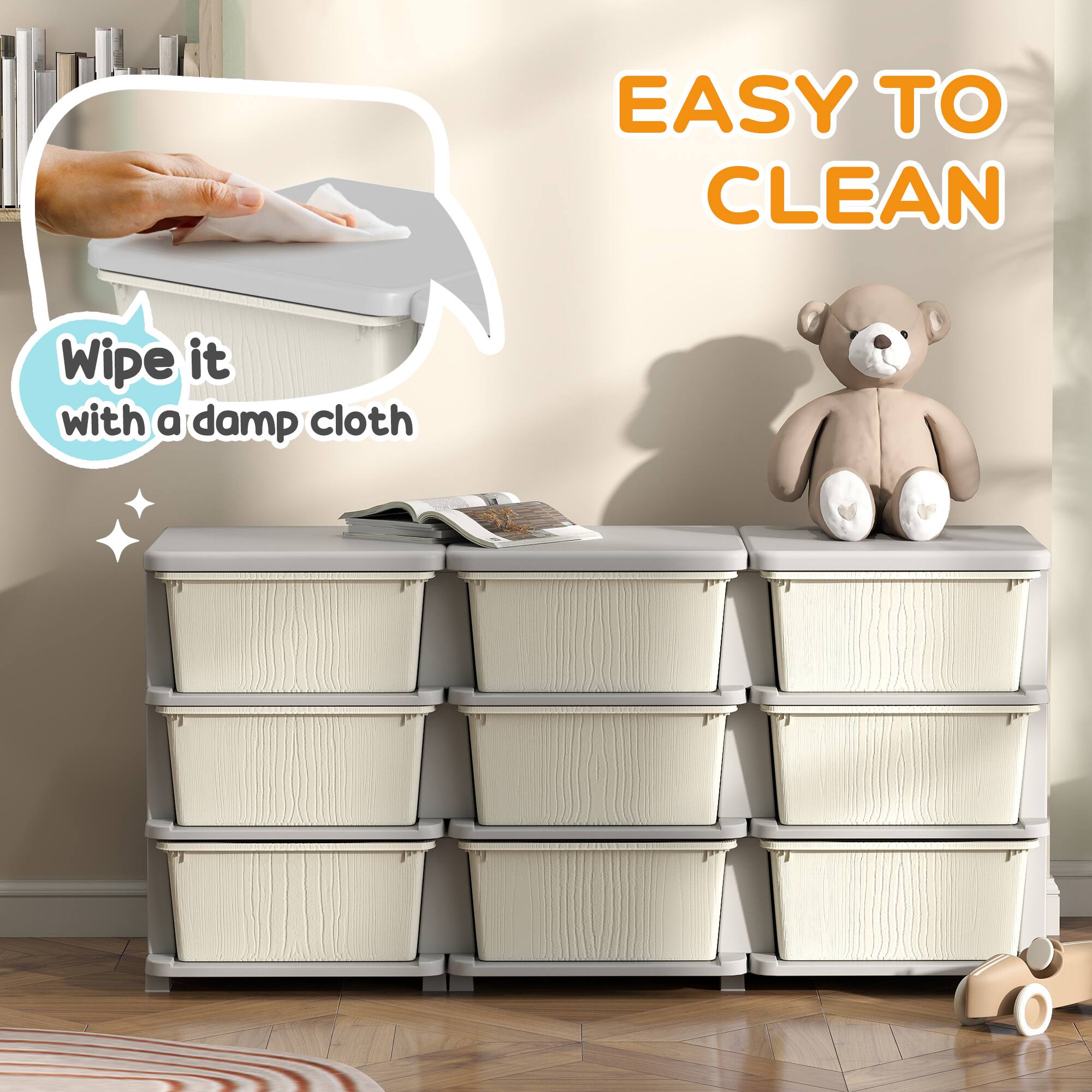EASY TO CLEAN

Wipe it with a damp cloth