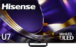 Hisense - 55" Class U7 MiniLED QLED UHD 4K HDR Glare-Free Smart Google TV with Gemini (2026)