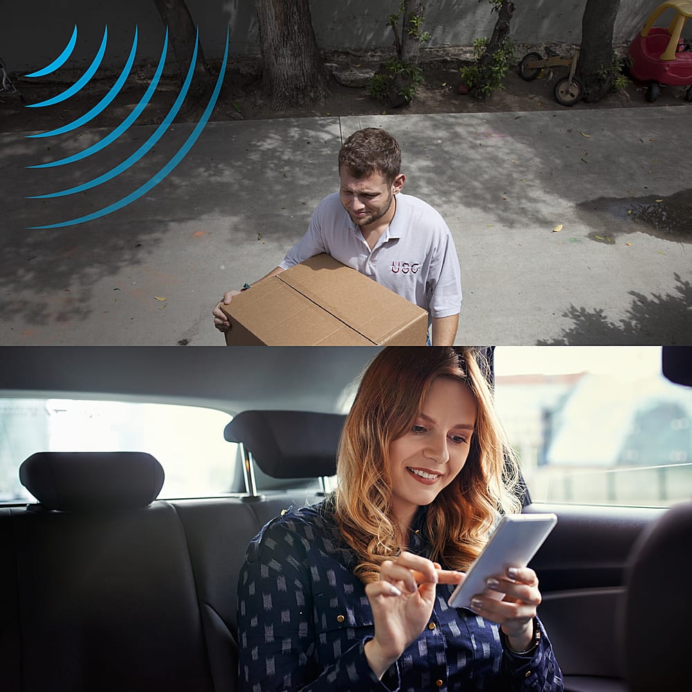 Smart True Detect TM PIR Heat & Motion Detection App Push Email Alert Siren TRUE DETECT" MOTION & HEAT TRIGGER RECORDING & ALERTS Detected Detected