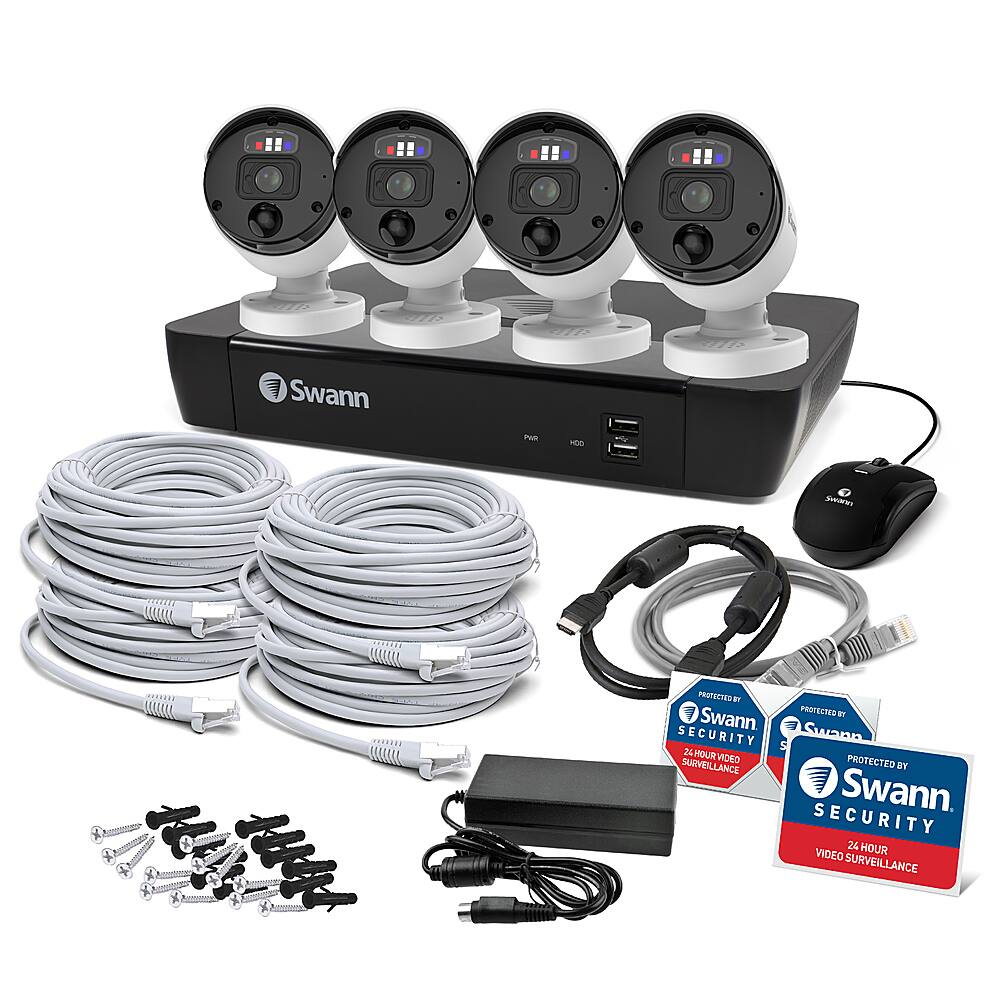 More Than Just Vision Swann Heat Mapping Face Recognition Perimeter Intrusion Line Crossing Sound Detection Object Removal People Counter Durable Metal Construction