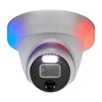 Front. Swann - Professional Indoor/Outdoor PoE Wired 4K UHD NVR Add-On Home Security Dome Camera - White.
