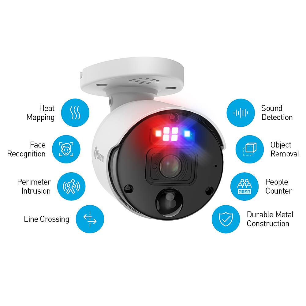 Smart True Detect TM PIR Heat & Motion Detection App Push Email Alert Siren TRUE DETECT" MOTION & HEAT TRIGGER RECORDING & ALERTS Detected Detected
