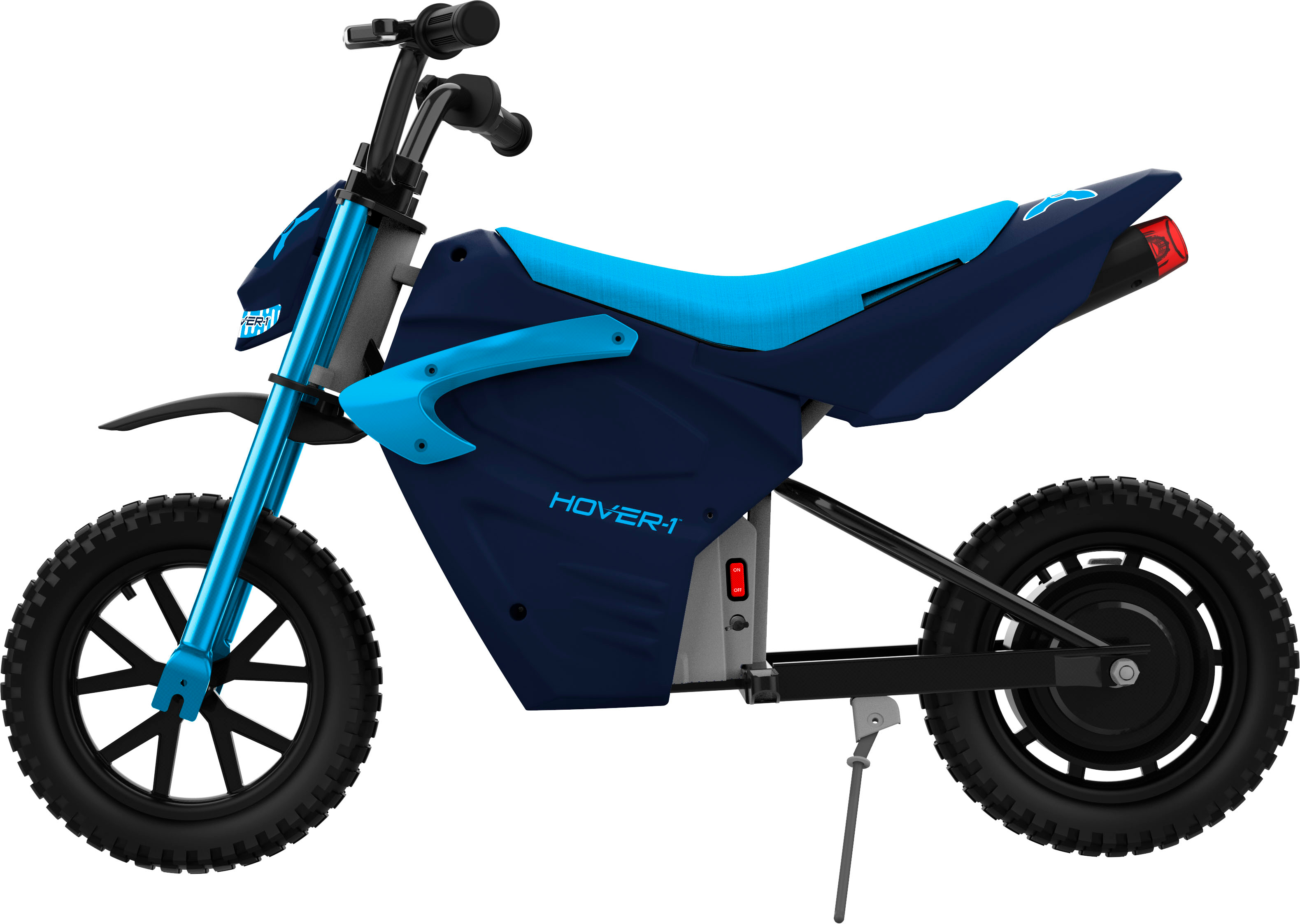 Angle View: Hover-1 - Trak Electric Dirt Bike for Kids, Silent-chainless motor, Lithium-ion Battery, 9 mi Range, 9 mph Max Speed - Blue