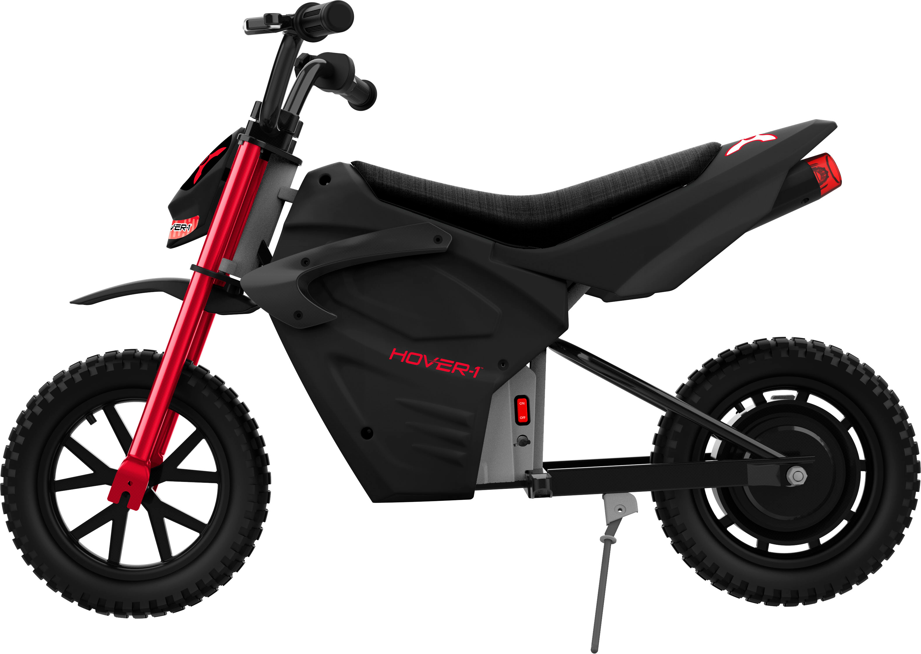 Angle View: Hover-1 - Trak Electric Dirt Bike for Kids, Silent-chainless motor, Lithium-ion Battery, 9 mi Range, 9 mph Max Speed - Red