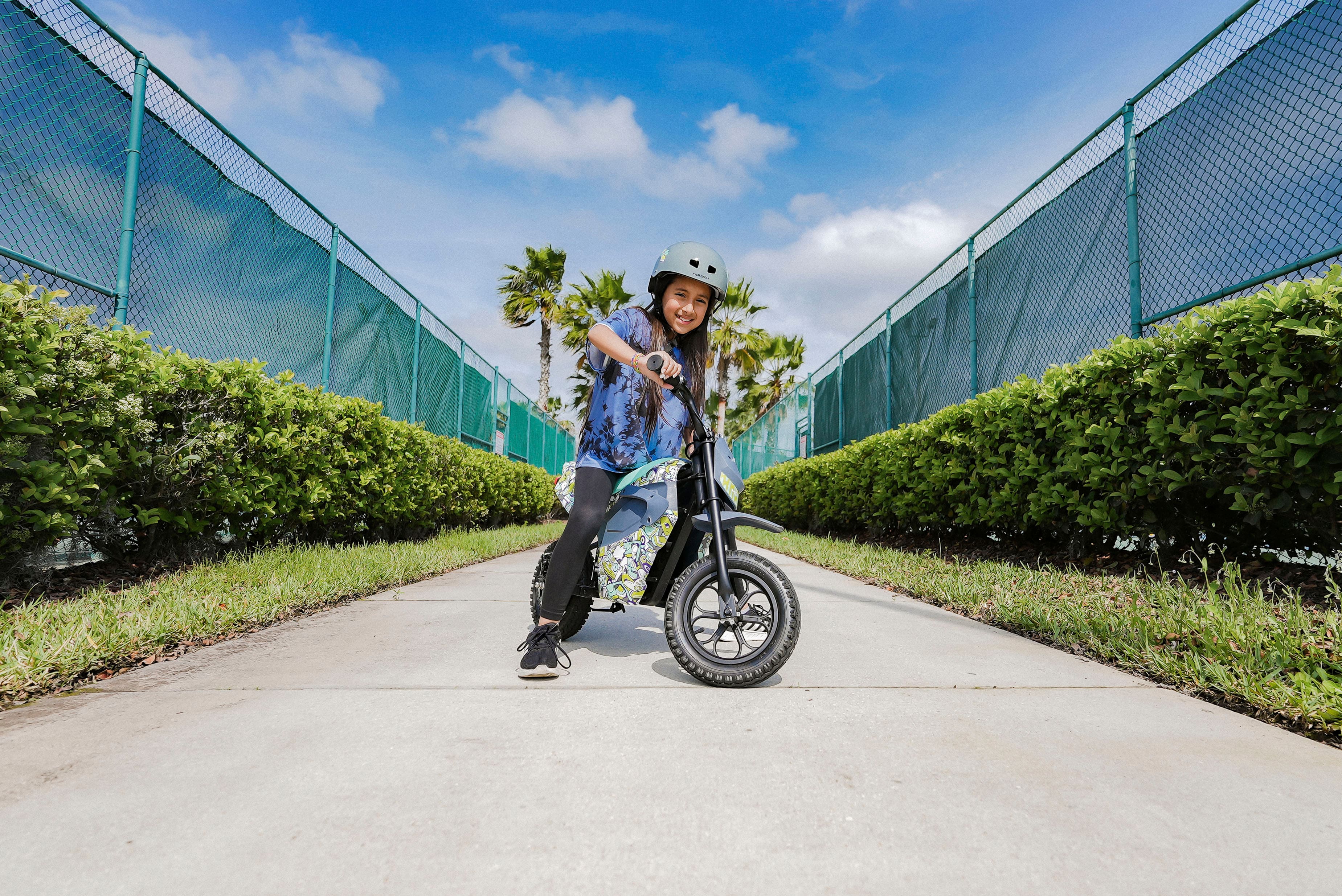 Alt View 14. Hover-1 - Trak Electric Dirt Bike for Kids, Silent-chainless motor, Lithium-ion Battery, 9 mi Range, 9 mph Max Speed - Black.
