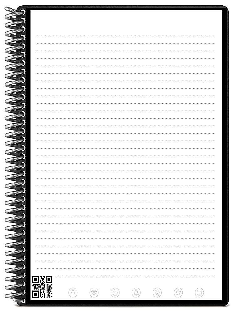 Alt View 12. Rocketbook - Core Smart Reusable Notebook Lined 6" x 8.8" - Neptune Teal.