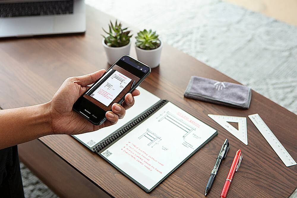 Alt View 14. Rocketbook - Core Smart Reusable Notebook Lined 6" x 8.8" - Neptune Teal.