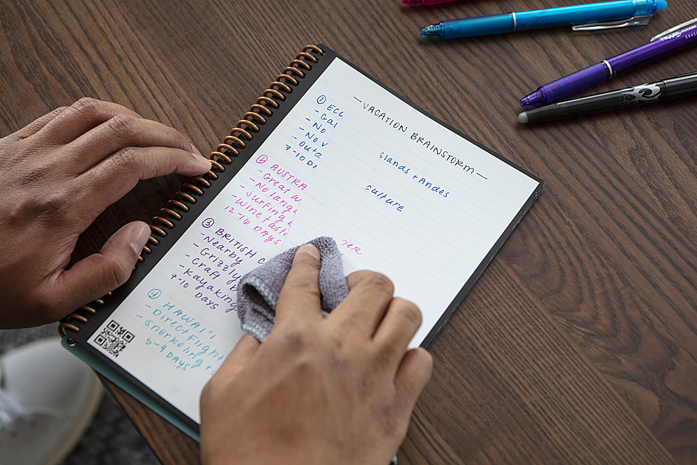 Alt View 16. Rocketbook - Core Smart Reusable Notebook Lined 6" x 8.8" - Midnight Blue.