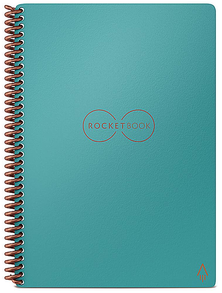 Alt View 11. Rocketbook - Core Smart Reusable Notebook Lined 8.5" x 11" - Neptune Teal.
