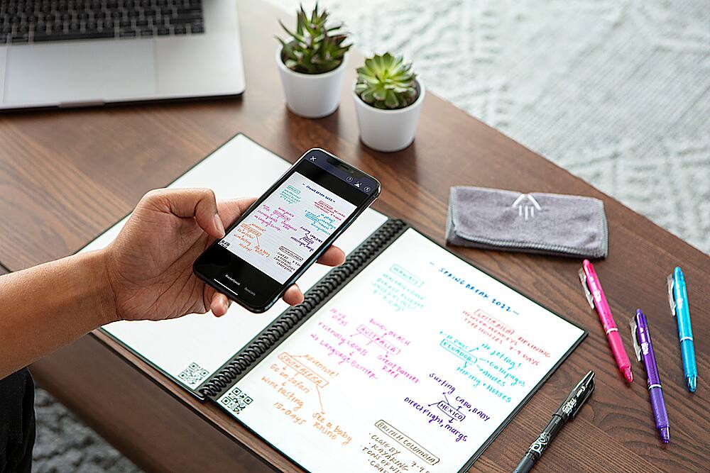 Alt View 14. Rocketbook - Core Smart Reusable Notebook Lined 8.5" x 11" - Neptune Teal.