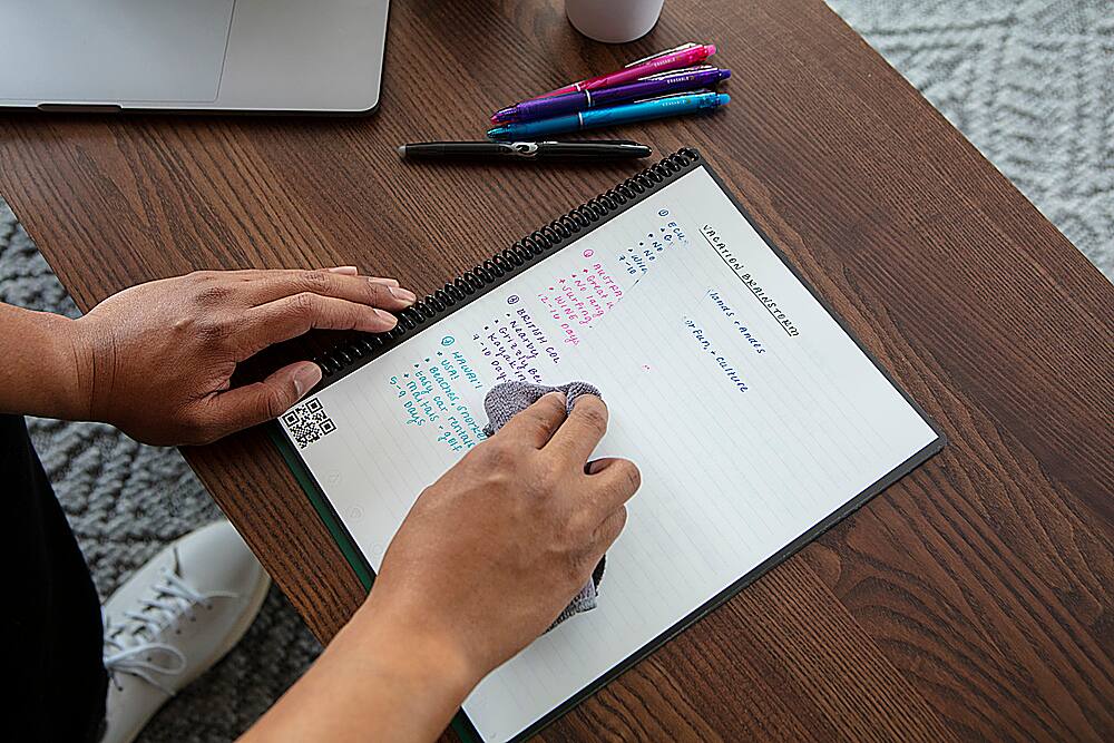 Alt View 15. Rocketbook - Core Smart Reusable Notebook Lined 8.5" x 11" - Neptune Teal.