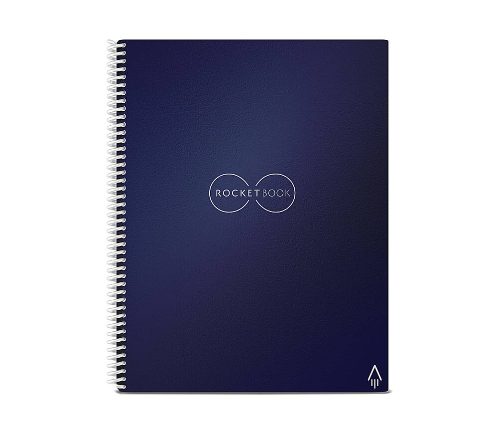 Alt View 11. Rocketbook - Core Smart Reusable Notebook Lined 8.5" x 11" - Midnight Blue.