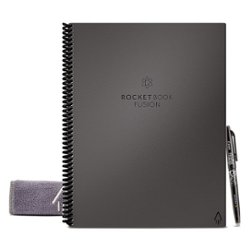 Rocketbook - Fusion Smart Reusable Notebook 7 Page Styles 6" x 8.8" - Infinity Black - Front_Zoom