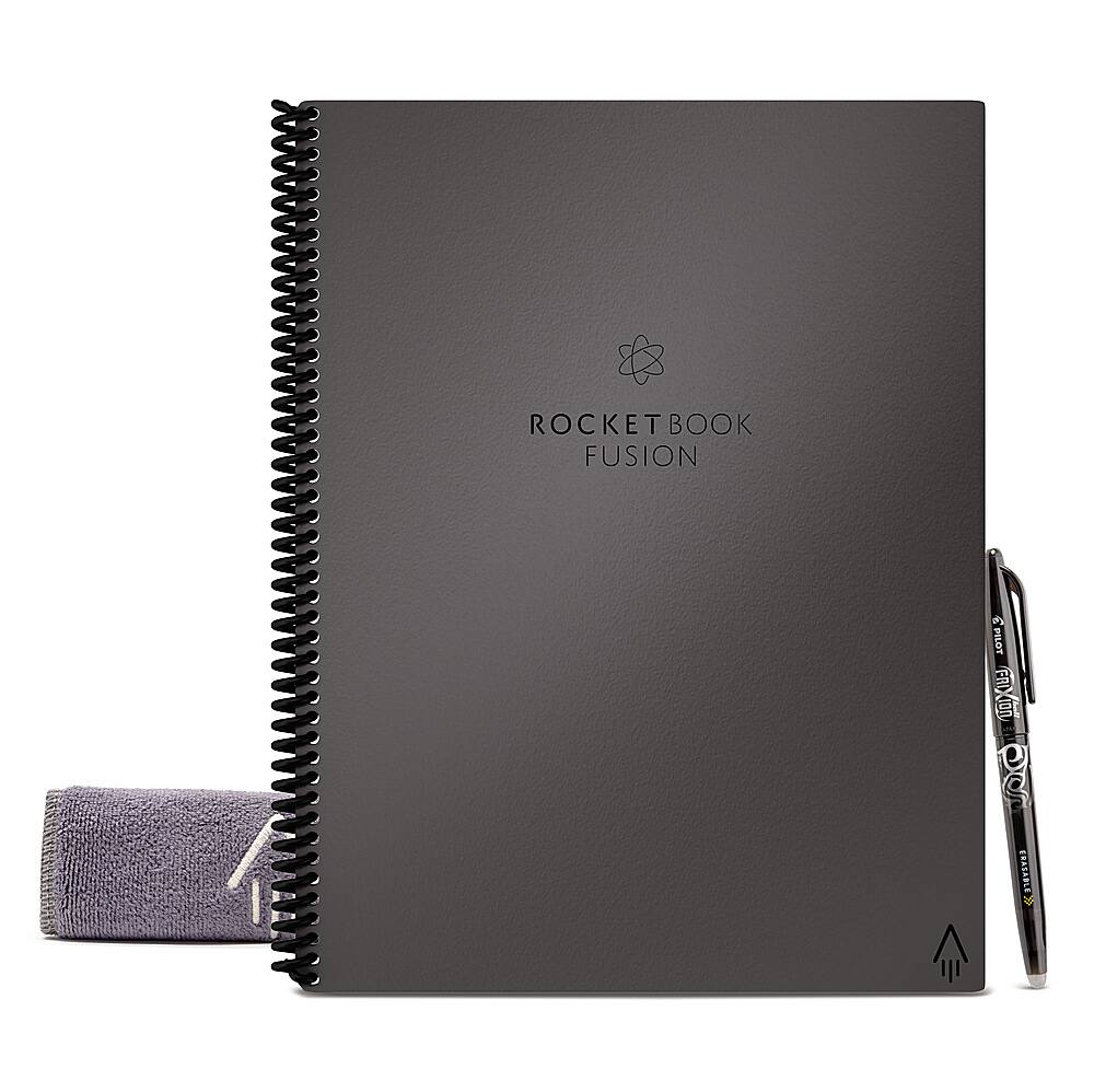Rocketbook - Fusion Smart Reusable Notebook 7 Page Styles 6" x 8.8" - Infinity Black