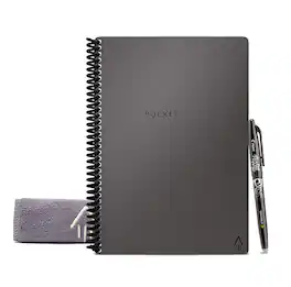 Rocketbook - Fusion Smart Reusable Notebook 7 Page Styles 6" x 8.8" - Deep Space Gray