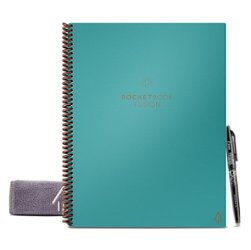 Rocketbook - Fusion Smart Reusable Notebook 7 Page Styles 8.5" x 11" - Neptune Teal - Front_Zoom