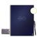Front. Rocketbook - Core Smart Reusable Notebook Dot-Grid 8.5" x 11" - Midnight Blue.