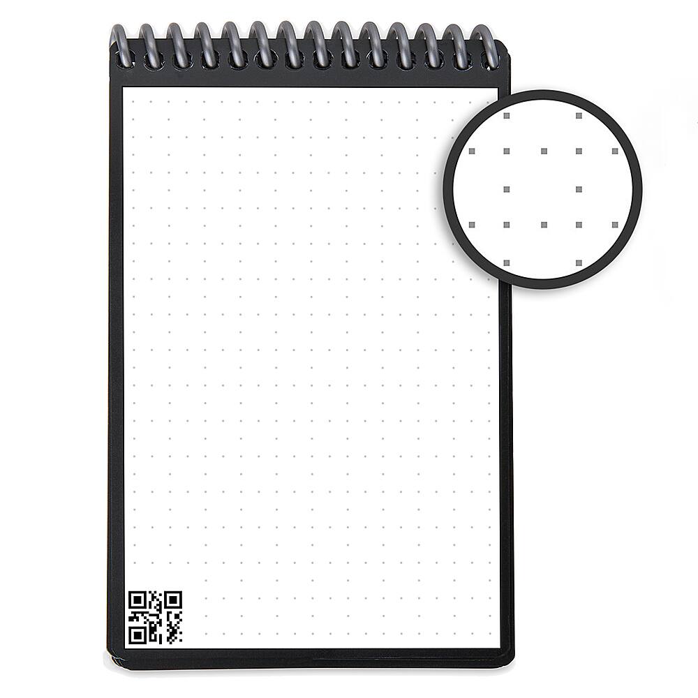 Alt View 12. Rocketbook - Mini Smart Reusable Notebook Dot-Grid 3.5" x 5.5" - Infinity Black.