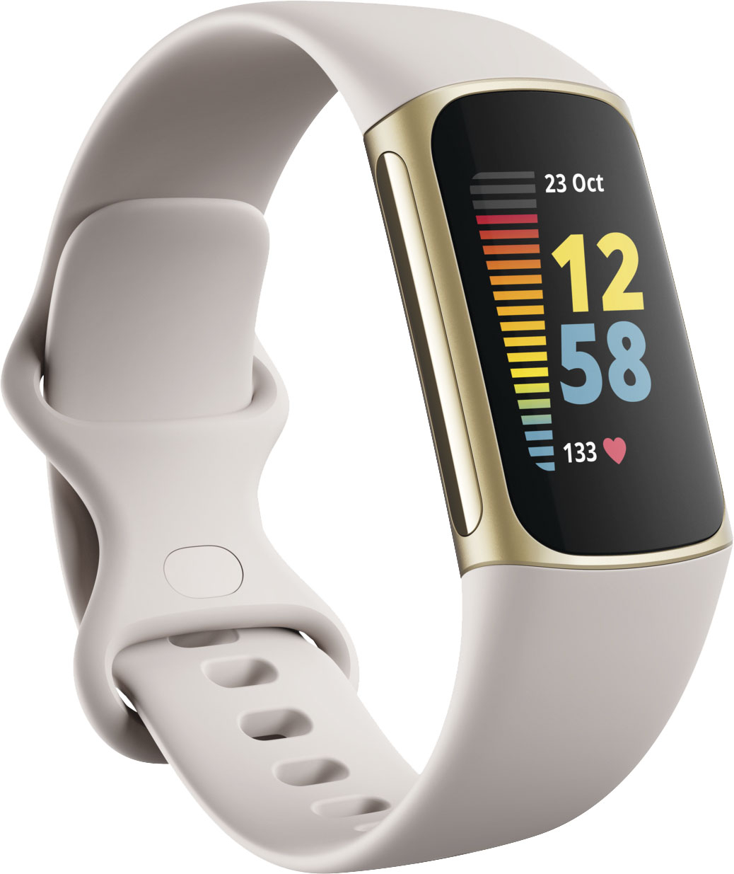 Fitbit Charge 5 Advanced Fitness & Health Tracker Soft Gold 