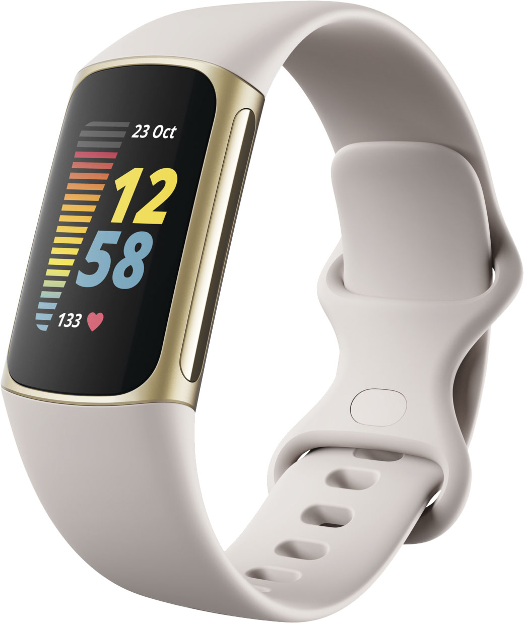 Fitbit Charge 5 Advanced Fitness & Health Tracker Soft Gold 