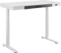 Angle Zoom. Insignia™ - Adjustable Powered 1-Drawer Standing Desk with Electronic Controls – 47.6" Wide - White.